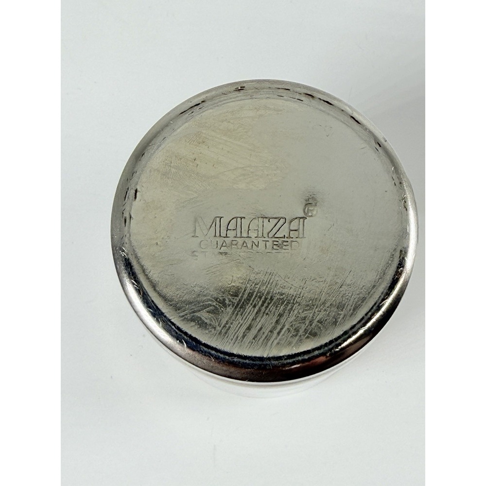 Maaza Guaranteed Stainless Steel Cup Vintage Set Of (2) - Picture 4 of 7